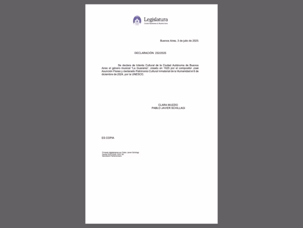 Declaración