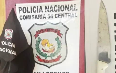 El adolescente fue detenido por agentes de la Comisar�a 54 de San Lorenzo.