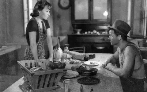 Clara Calamai y Massimo Girotti.