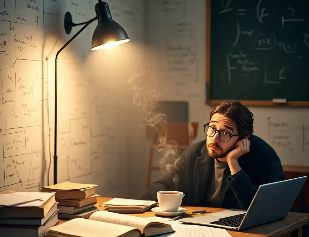 Inelectual - estudiando - oficina.