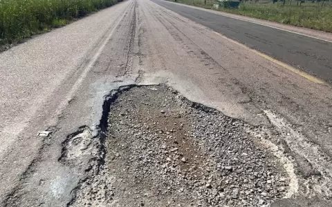 Rutas nacionales en total estado de abandono.