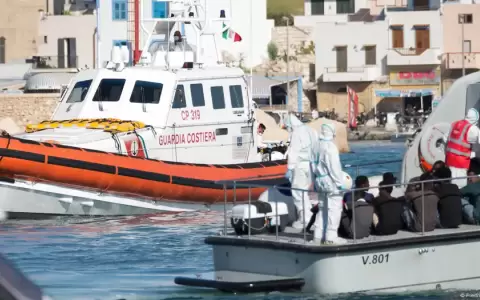 Isla italiana de Lampedusa.