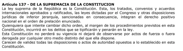 Art. 137 de la CN