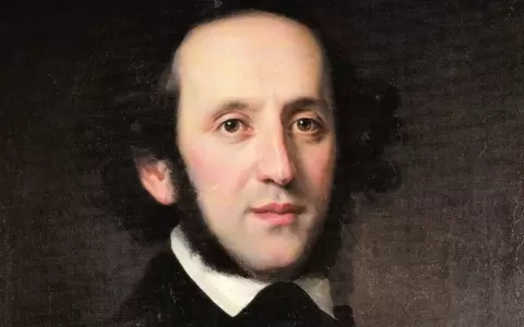 Retrato de Felix Mendelssohn-Bartholdy.