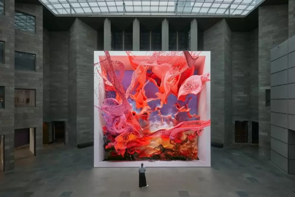Refik Anadol, "Quantum Memories". (Foto: RAS/news.artnet.com)