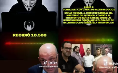 Captura de pantalla supuesto video en TikTok.