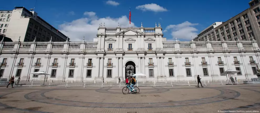 Palacio de la Moneda, en Santiago de Chile, epicentro del poder político del país.