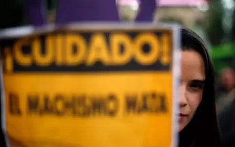 Protesta contra el machismo.