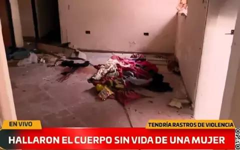 "Aguantadero" donde fue encontrado el cad�ver de una mujer.