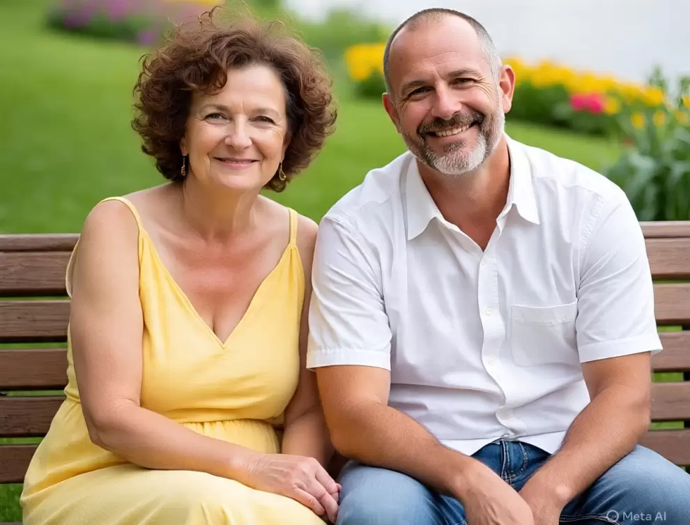 Pareja con diferencia de edad.