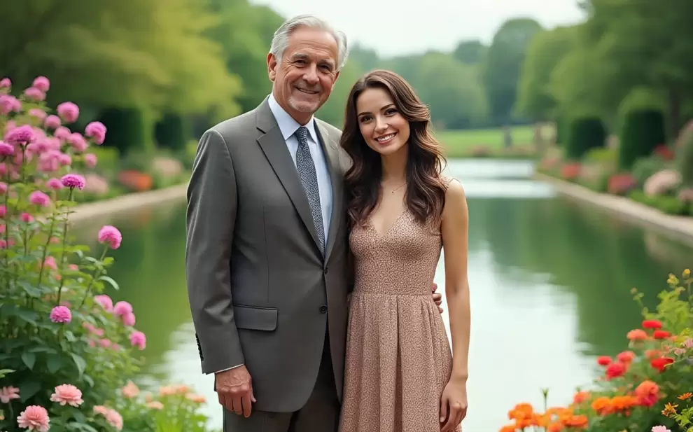 Pareja con diferencia de edad.