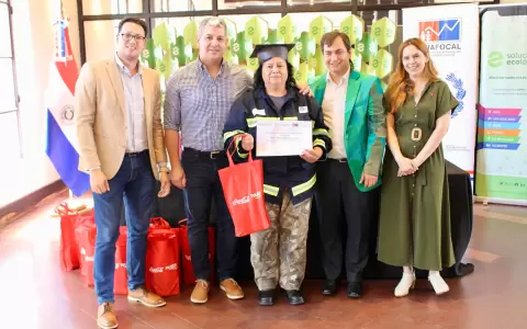 Certificaci�n para recicladores, un programa pionero en Paraguay.