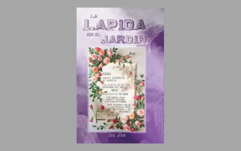 Tapa de "La l�pida en el jard�n", de Leni Pane. Editorial Che ha nde