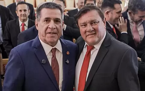 Horacio Cartes y Hern�n Ysidro Rivas, padre de Hern�n Rivas
