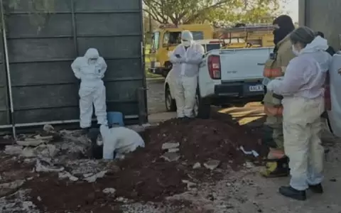 Allanamiento en casa del sospechoso posibilit� el hallazgo de la fosa.