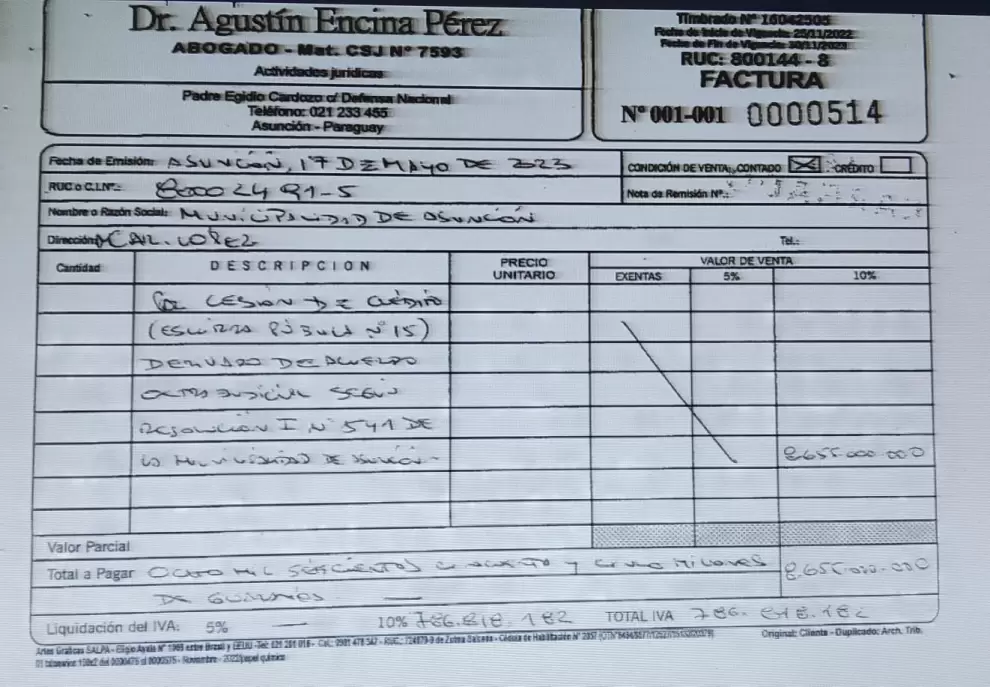 Agustín Encina, director de Contrataciones Públicas.
