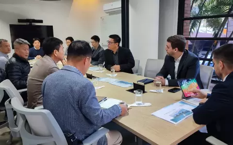 Corea est� interesada en la carne paraguaya. En la imagen, comitiva integrada por representantes de la Korea Meat Import Association.