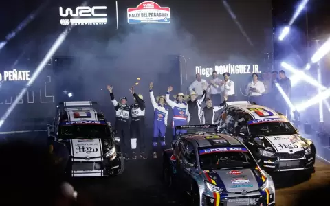 Rally del Paraguay: largada simb�lica deslumbr� en Encarnaci�n
