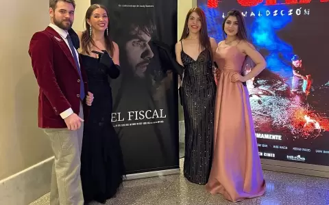 Erik Gehre, Andy Romero, Claudia Z�rate y Andrea Ayala. Elenco y producci�n del cortometraje.