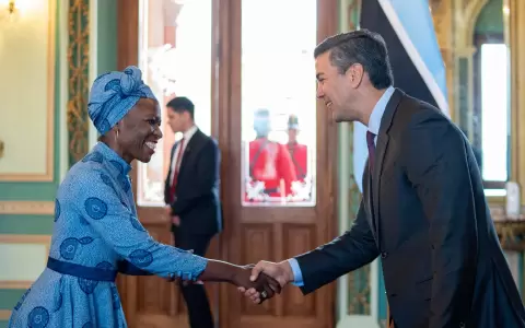 Pe�a recibi� las cartas credenciales de nuevos representantes extranjeros.
