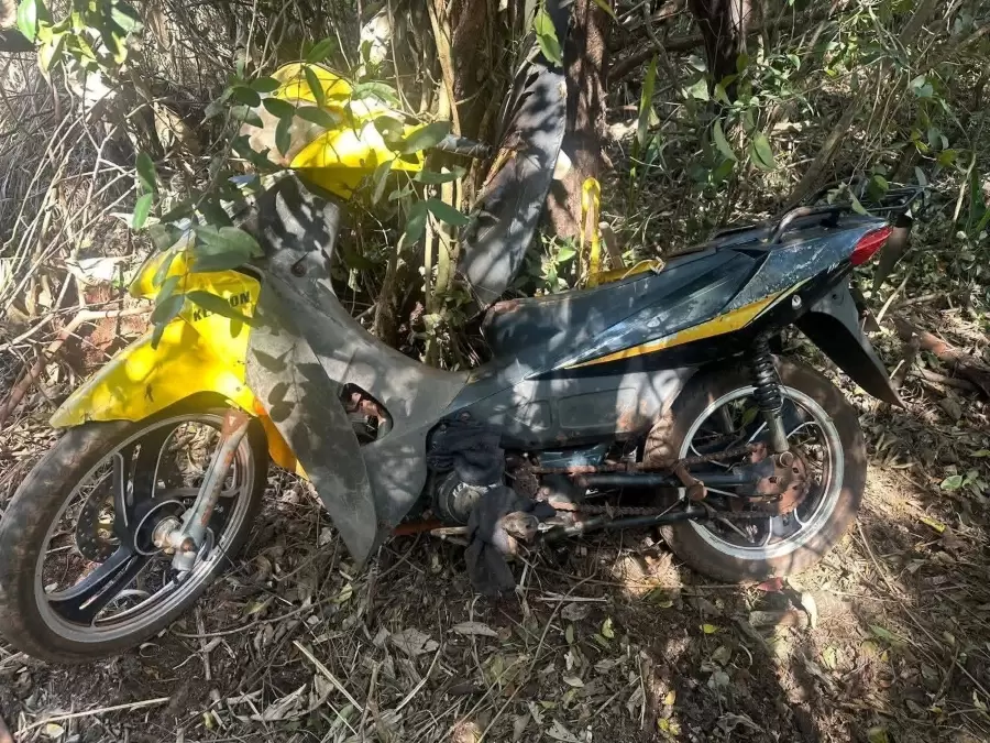 La moto de Nelson Alves. Foto: RR. SS.