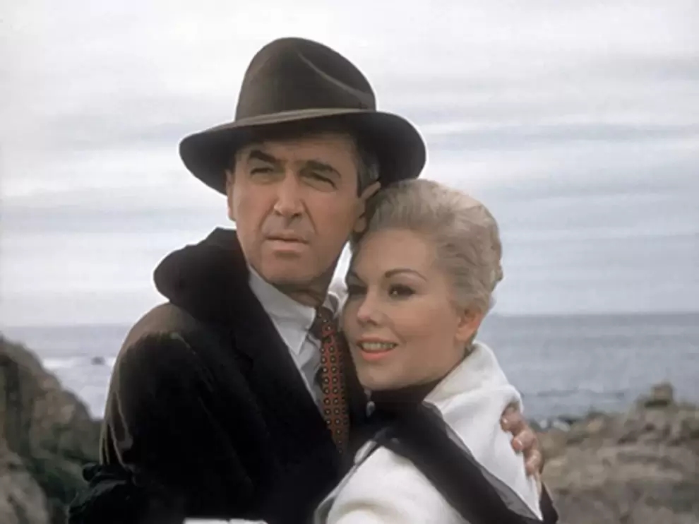 James Stewart y Kim Novak en "Vertigo", 1958. (Foto: Richard C. Miller/Donaldson Collection)