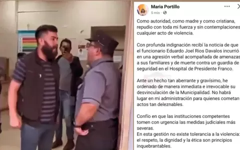 El funcionario p�blico ya fue desvinculado.