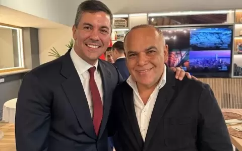 Santiago Pe�a, presidente de la Rep�blica y Basilio "Bachi" N��ez, presidente del Congreso Nacional.