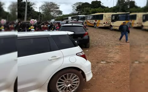 Obstrucci�n sobre la Ruta PY03 a la altura de 25 de Diciembre.