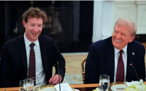 Zuckerberg y Trump.