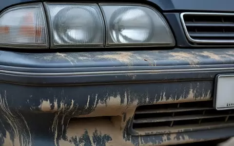 Auto sucio.