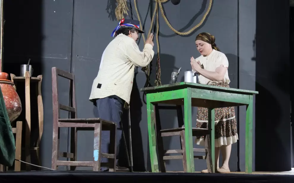 Puesta en escena de "Joayhu ha Traición Guerra aja".