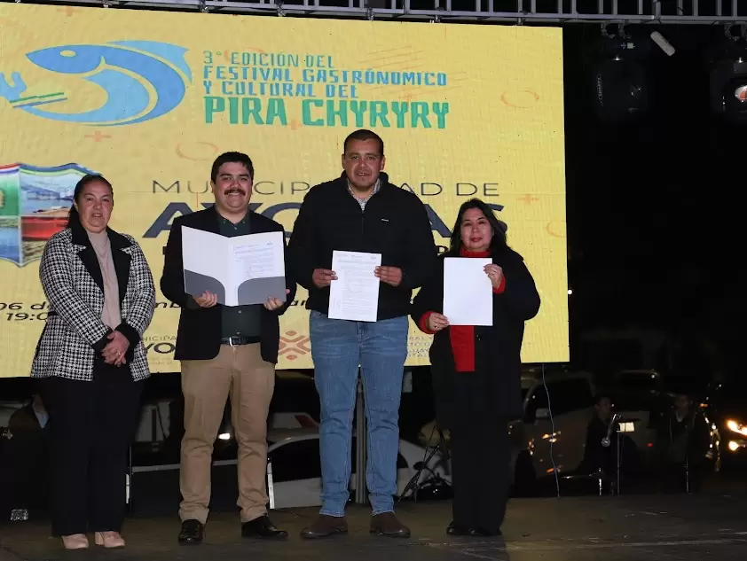 Acto de entrega oficial del reconocimiento.