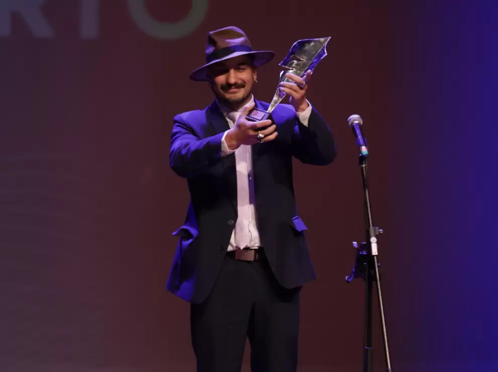 Julio Petrovich, ganador del premio a Mejor Actor de Reparto por su actuación en "Finca la Fe". (foto: Rodrigo Ocampos)