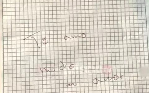Parte de la carta que escribi� la madre.