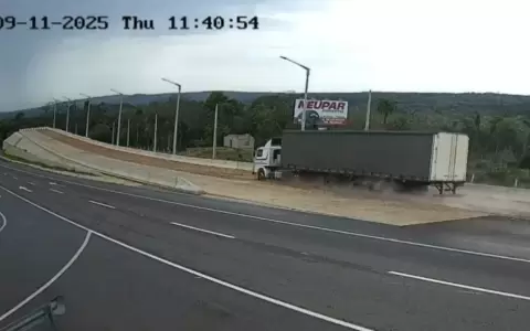 Rampa de frenado en Pedrozo.