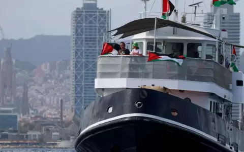 Flotilla con ayuda humanitaria para Gaza.