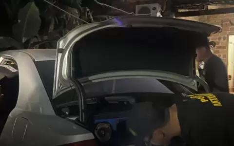 Allanamiento en una vivienda de Saltos del Guair�, departamento de Canindey�.