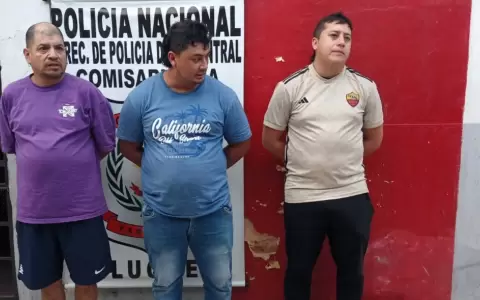 Los detenidos.