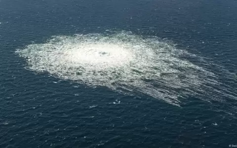 Explosi�n en el Mar B�ltico tras el ataque a Nord Stream en 2022.