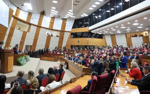 Sesi�n de honor el Congreso Nacional por motivo de la visita del presidente de Argentina, Javier Milei.