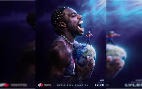 Noah Lyles se consagra tetracampe�n mundial en los 200 metros lisos
