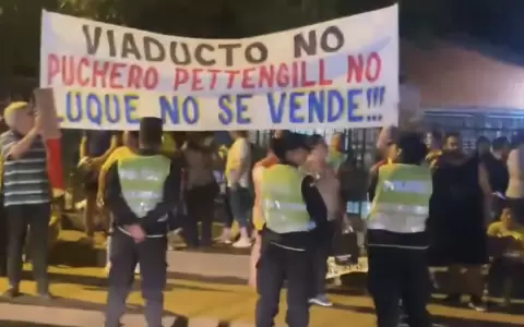 Movilizaci�n de luque�os contra viaducto del MOPC.