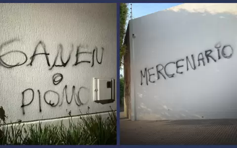 Pintatas con amenaza de muerte en las casas de Richard Ortiz y Derlis Gonz�lez: "Ganen o plomo"