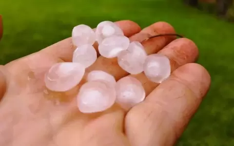 Granizo ca�do en Cambyret�.