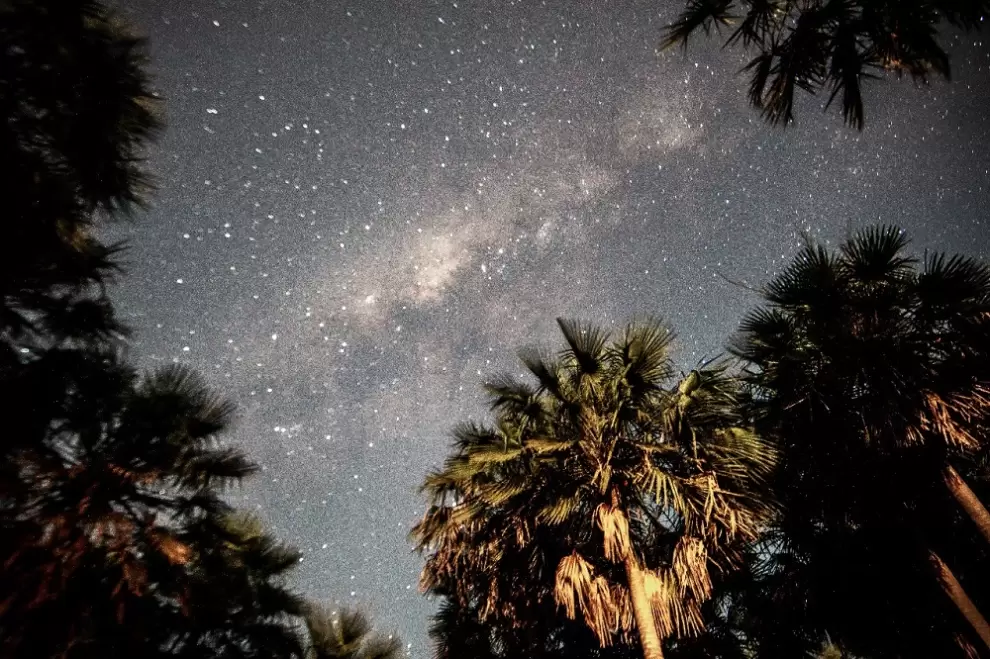 Cielo nocturno en Bahía Negra. (foto: Lidia Núñez)