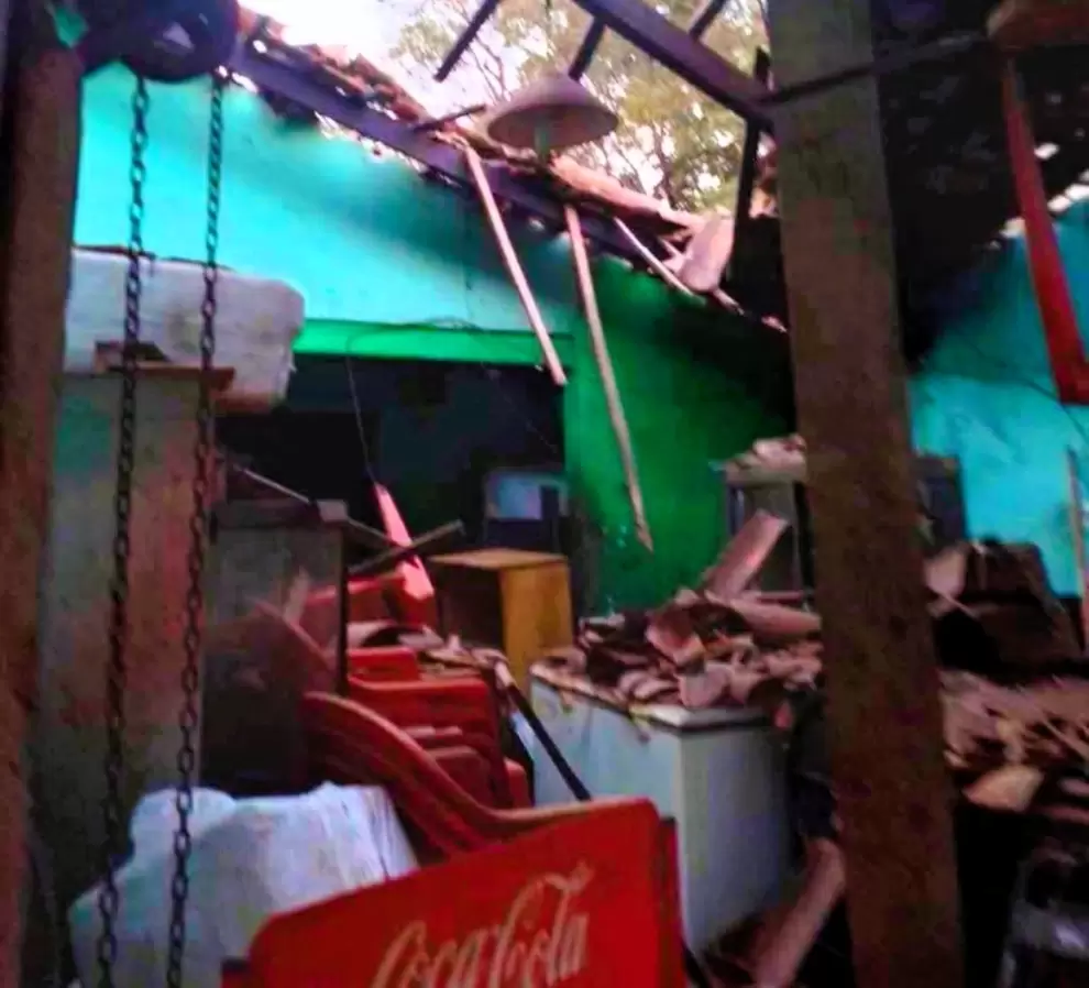 Explosión de garrafa en pollería