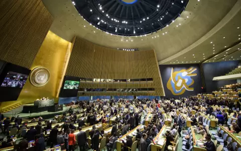 Foto general de la Asamblea General de la ONU, en Nueva York.