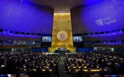 Foto de la Asamblea General de la ONU, en Nueva York,