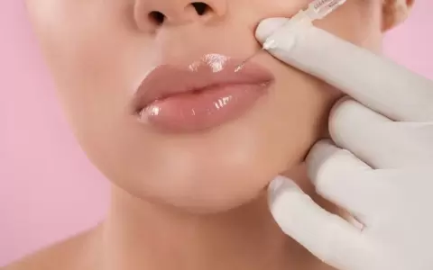 Relleno labios con �cido hialur�nico.